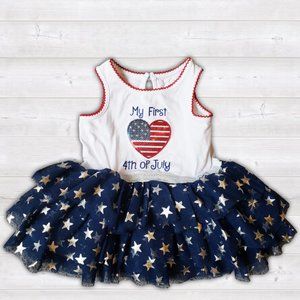 0-3M My first 4th of July Dress